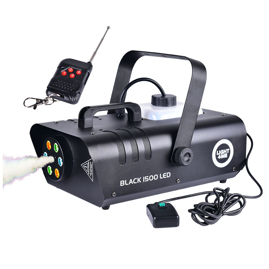 LIGHT4ME BLACK 1500 LED wytwornica dymu mgły LIGHT4ME BLACK 1500 LED wytwornica dymu mgły