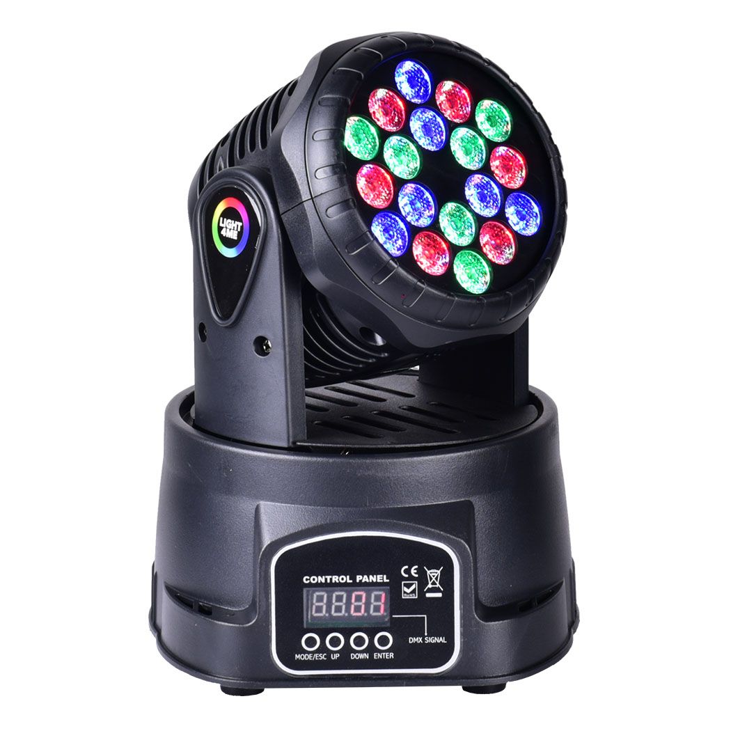 LIGHT4ME COMPACT MOVING HEAD 18x3W RGB głowica ruchoma LED