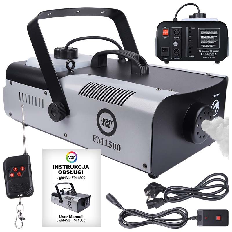 LIGHT4ME FM 1500 wytwornica dymu mgły z pilotem LIGHT4ME FM 1500 wytwornica dymu mgły z pilotem