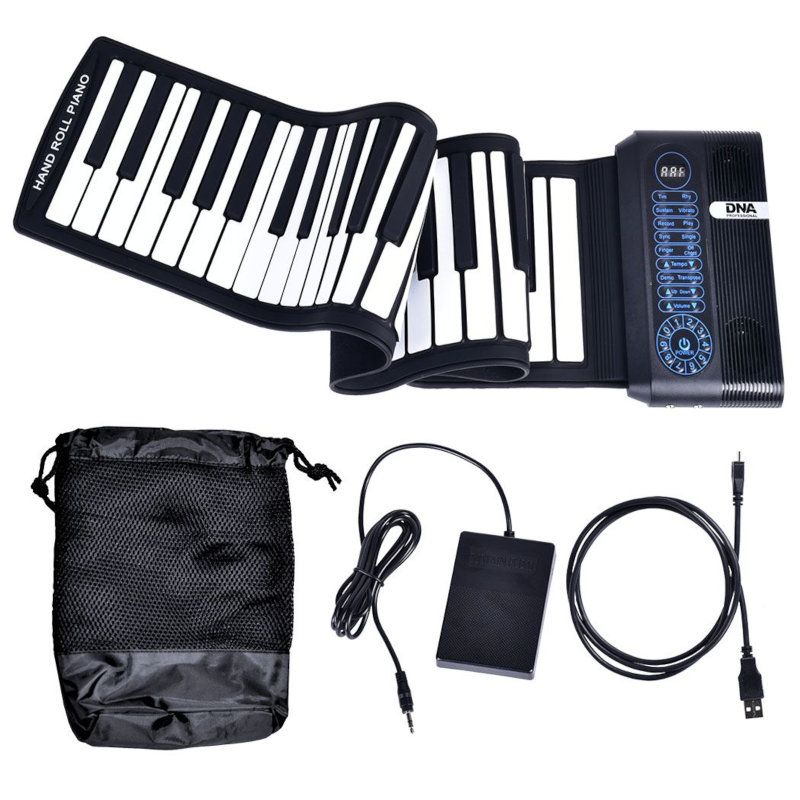 DNA ROLL 61 keyboard zwijany gumowy przenośny klawisze organy DNA ROLL 61 keyboard zwijany gumowy przenośny klawisze organy