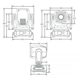 EVOLIGHTS iQ 200 S głowica ruchoma LED spot