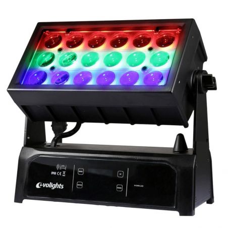 EVOLIGHTS 18x15W RGBW LED WALL WASHER ZOOM 7-58° oświetlacz zewnętrzny