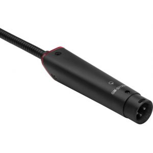 BXB GM-5212SW - Mikrofon elektretowy na gęsiej szyi ze świecącym na czerwono pierścieniem oraz włącznikiem on/off