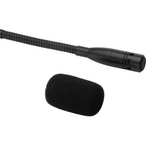 BXB GM-5212SW - Mikrofon elektretowy na gęsiej szyi ze świecącym na czerwono pierścieniem oraz włącznikiem on/off