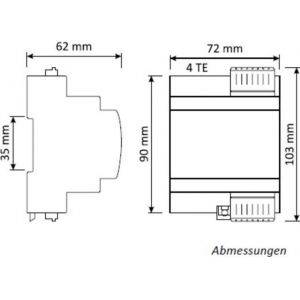 BXB EPS30/100V-MI - Wzmacniacz 100V PA, montaż na szynie DIN