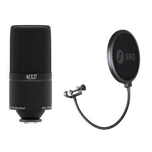 MXL 990 Blackout – Mikrofon pojemnościowy + pop filtr