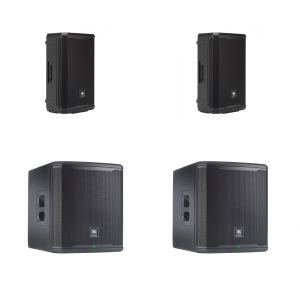 JBL 2x PRX 912 + 2x PRX 915 XLF - zestaw nagłośnieniowy