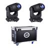 LIGHT4ME 2x VENOM ZOOM 350 + CASE - zestaw głowic ruchomych LED beam spot wash