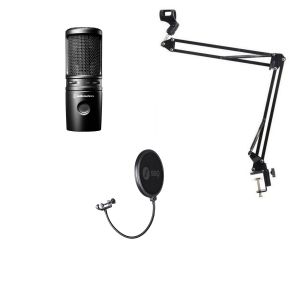 Audio-Technica AT2020USB-XP - zestaw studyjny mikrofon statyw pop filtr