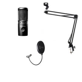 Audio-Technica AT2020USB-XP - zestaw studyjny mikrofon statyw pop filtr