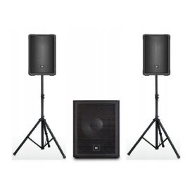 JBL 2x IRX112BT + IRX115S - aktywny zestaw nagłośnieniowy z bluetooth