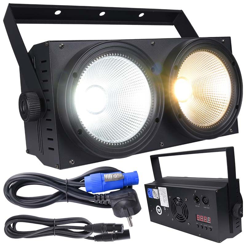 LIGHT4ME BLINDER LED 2x100W oświetlacz sceniczny reflektor stroboskop LIGHT4ME BLINDER LED 2x100W oświetlacz sceniczny reflektor stroboskop