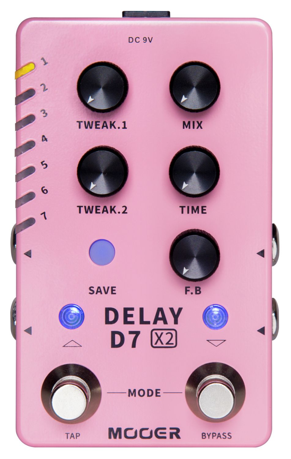 Mooer D7 X2 Delay - Multi-Delay Pedal Mooer D7 X2 Delay - Multi-Delay Pedal
