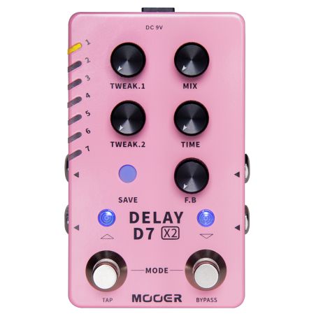 Mooer D7 X2 Delay - Multi-Delay Pedal