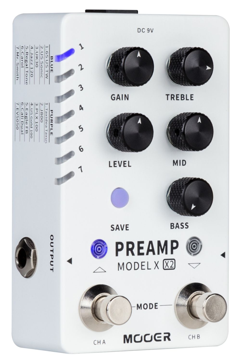 Mooer Preamp Model X2 - Dual-Channel Digital Preamp Pedal Mooer Preamp Model X2 - Dual-Channel Digital Preamp Pedal