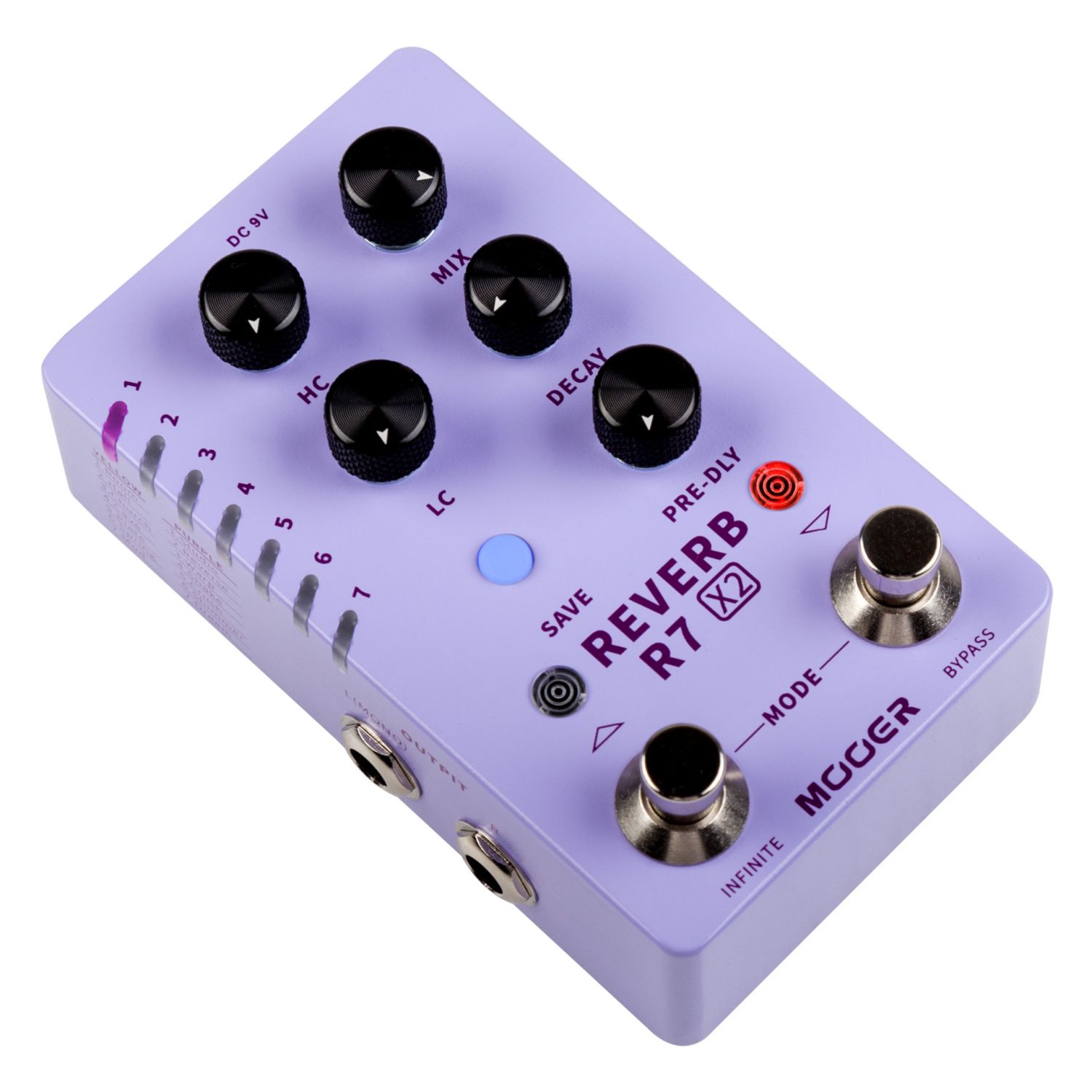 Mooer R7 X2 Reverb - Digital Reverb Pedal Mooer R7 X2 Reverb - Digital Reverb Pedal