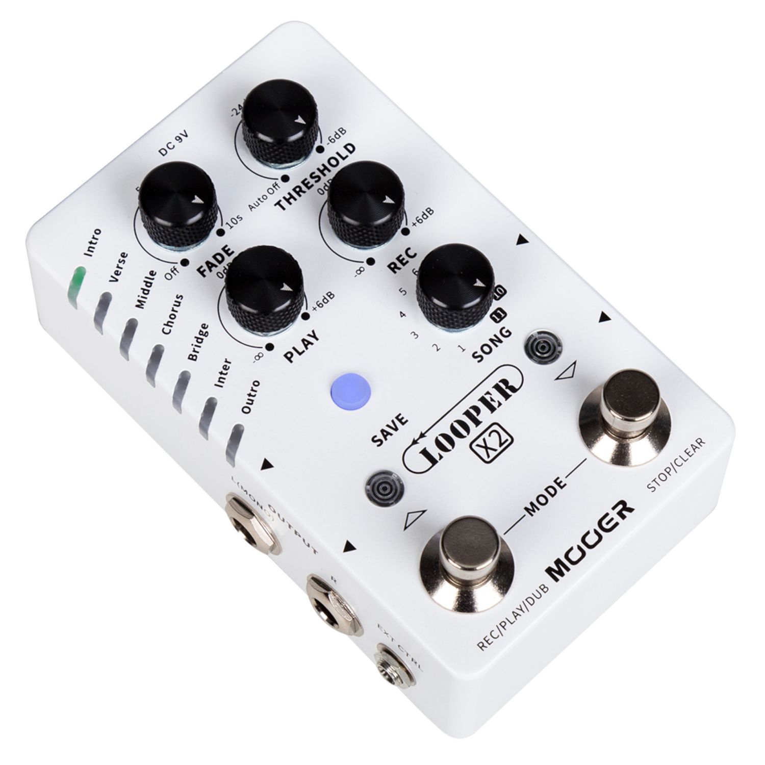 Mooer Looper X2 - Stereo Looper Pedal Mooer Looper X2 - Stereo Looper Pedal