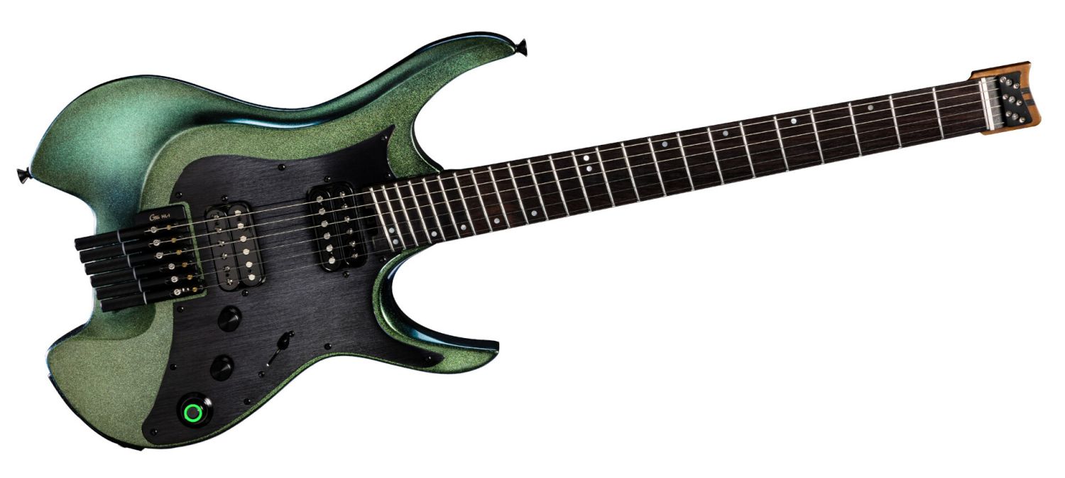 Mooer GTRS Guitars Wing 900 Intelligent Guitar (W900) with Wireless System - Aurora Green - gitara elektryczna