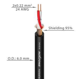 Roxtone DMXX200L15 - kabel mikrofonowy