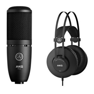 AKG P120 + K52 - mikrofon pojemnościowy +słuchawki