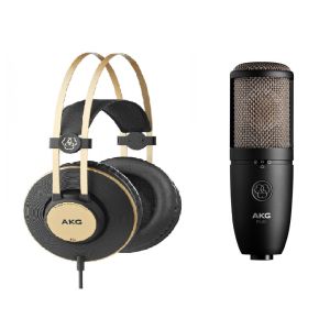 AKG P420 + K92 - mikrofon pojemnościowy + słuchawki