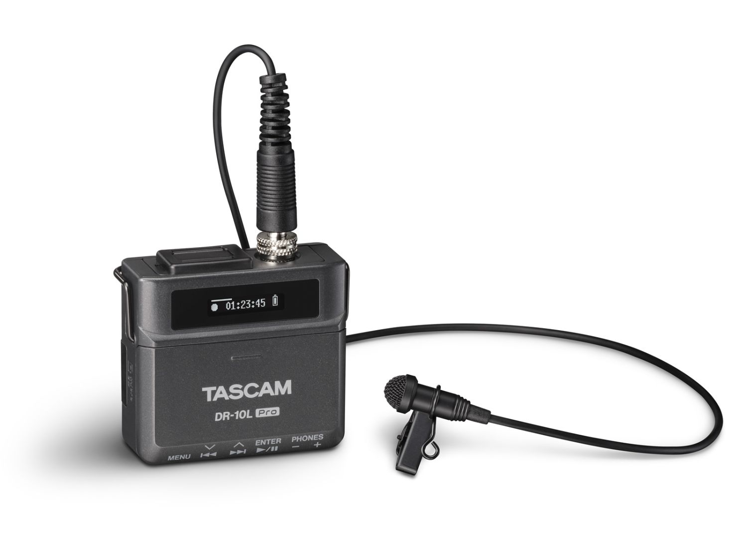 Tascam DR-10L Pro - Rejestrator 32-bit float z mikrofonem krawatowym