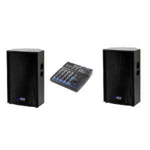 Box Electronics 2x SAT-12EM + GEMINI GEM-08USB - zestaw nagłośnieniowy