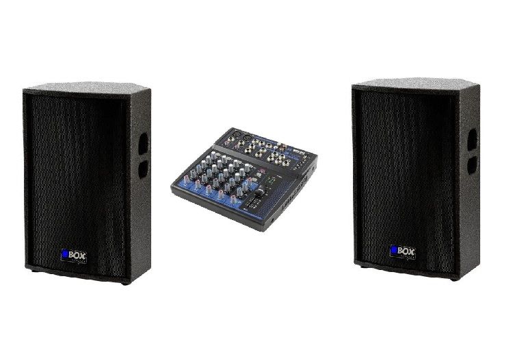 Box Electronics 2x SAT-12EM + GEMINI GEM-08USB - zestaw nagłośnieniowy