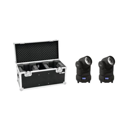 EUROLITE Set 2x LED TMH-X1 Moving-Head Beam + Case