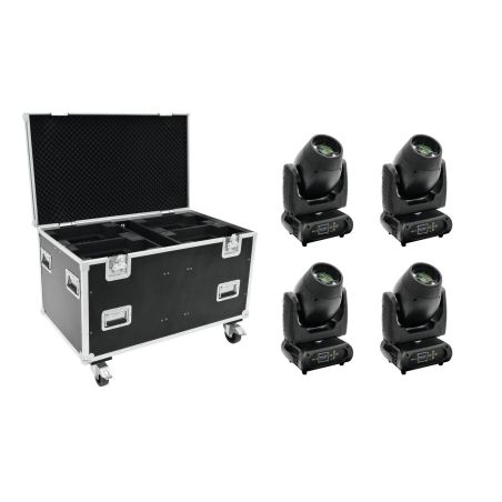 FUTURELIGHT Set 4x DMB-160 LED Moving-Head + Case