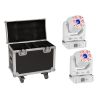 EUROLITE Set 2x LED TMH-H90 Hybrid Moving-Head Spot/Wash COB wh + Case