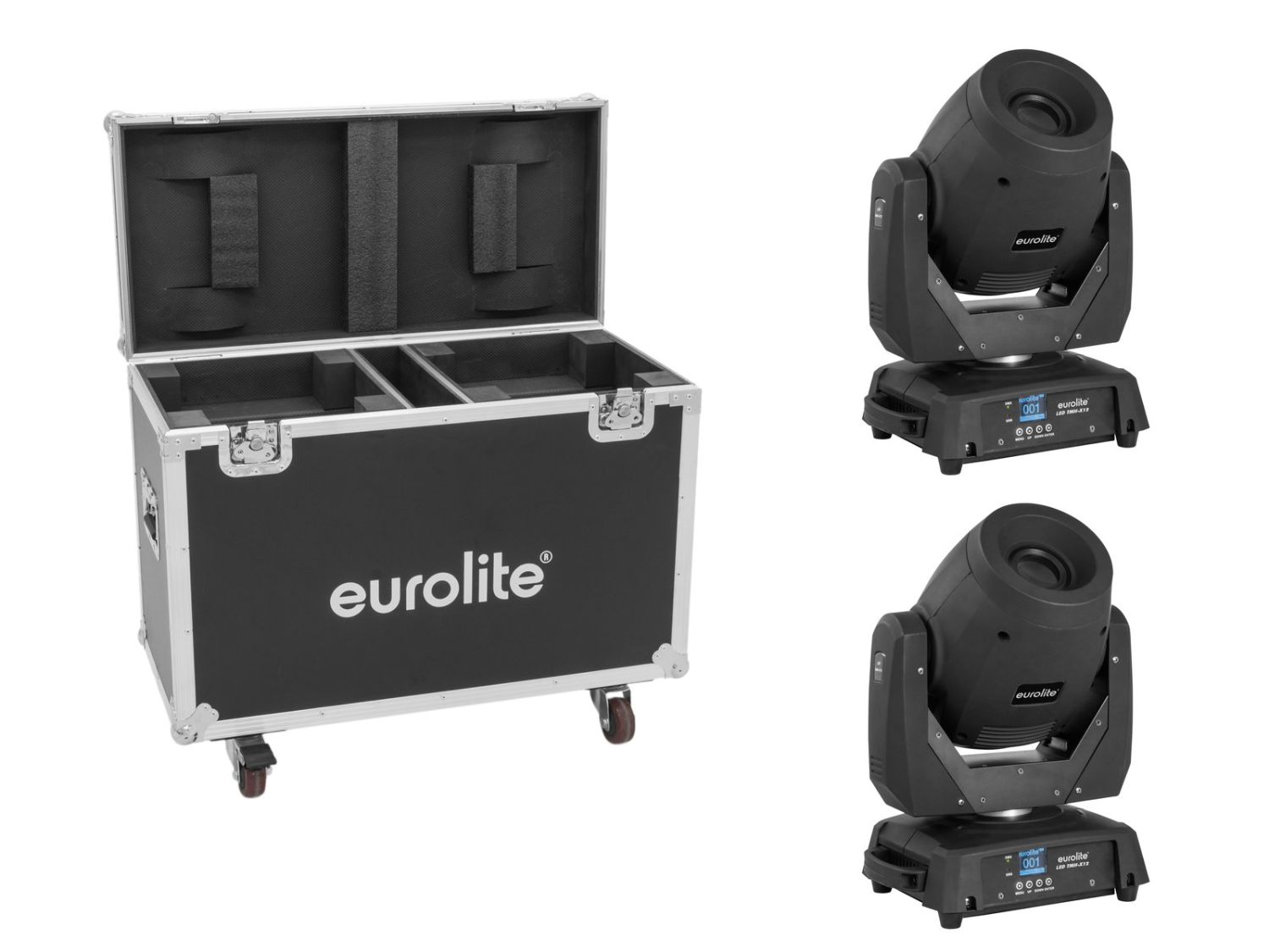 EUROLITE Set 2x LED TMH-X12 + Case