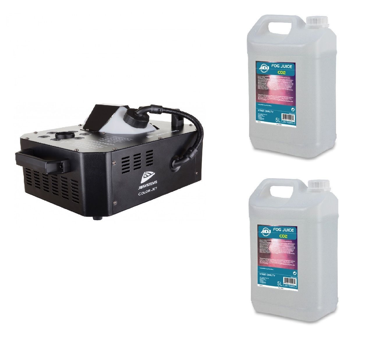 JB Systems COLOR JET - wytwornica dymu z RGB LED + 2x 5l płyn CO2