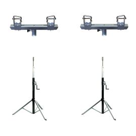 Duratruss 2x DT ST-3800B + 2x TA400 - statywy z korbą + adaptery