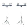 Duratruss 2x DT ST-3800B + 2x TA400 - statywy z korbą + adaptery