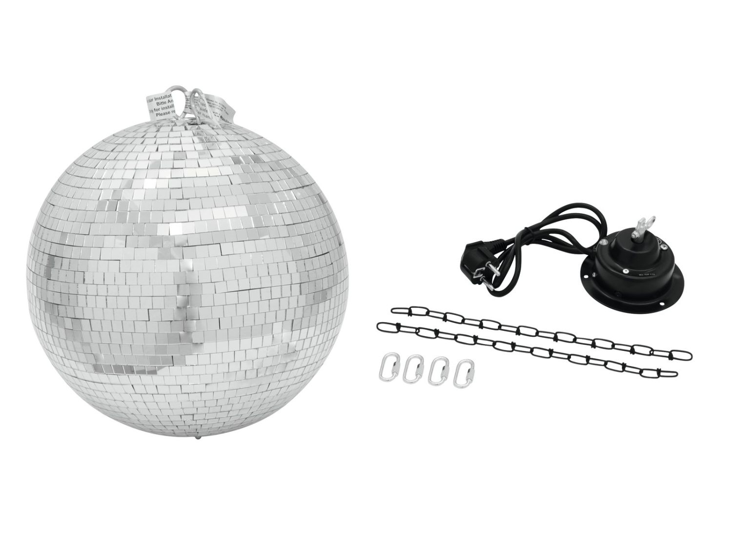 EUROLITE Mirror Ball 40cm with MD-1515 Motor - kula lustrzana zestaw