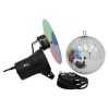 EUROLITE Mirror Ball Set 20cm with Pinspot - kula lustrzana zestaw