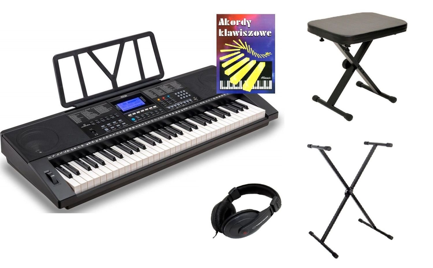 Soundsation K2U - keyboard + ława + statyw + słuchawki + akordy