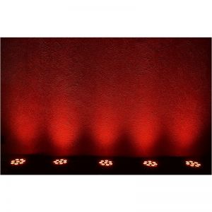 LIGHT4ME TRI PAR 8x9W MKII RGB LED slim płaski x4 + pokrowiec + 3x przewód DMX