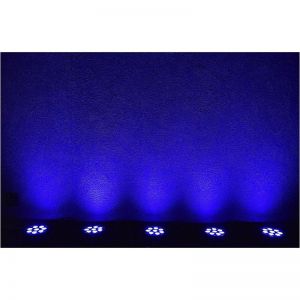 LIGHT4ME PENTA PAR 8x12W MKII RGBWA LED slim + 3 x przewód DMX