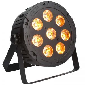 LIGHT4ME QUAD PAR 8x10W MKII RGBW LED slim płaski 12 szt. + case