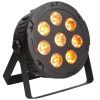 LIGHT4ME QUAD PAR 8x10W MKII RGBW LED slim płaski 6 szt. + przewód DMX 5 szt. + pokrowiec