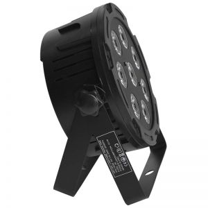 LIGHT4ME QUAD PAR 8x10W MKII RGBW LED slim płaski 4 szt. + przewód DMX 3 szt. + pokrowiec