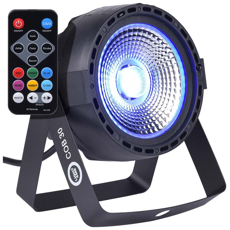 LIGHT4ME COB 30 mocny lekki par LED RGB CZARNY LIGHT4ME COB 30 mocny lekki par LED RGB CZARNY