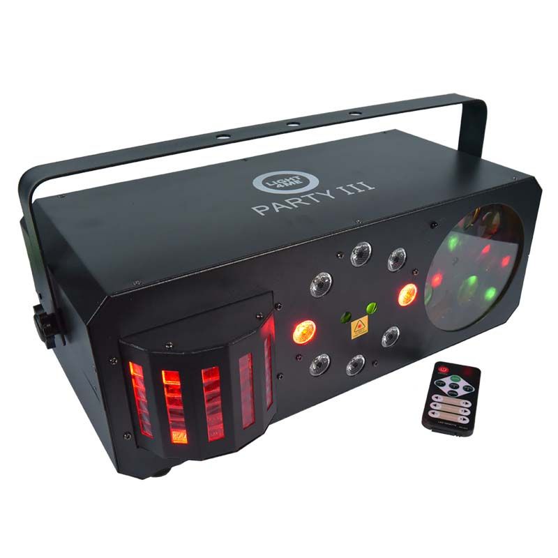 LIGHT4ME PARTY III efekt derby laser gobo wash par LIGHT4ME PARTY III efekt derby laser gobo wash par