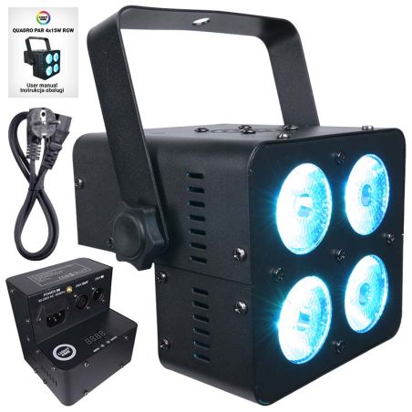 LIGHT4ME QUADRO PAR 4x15W RGBW reflektor sceniczny LED