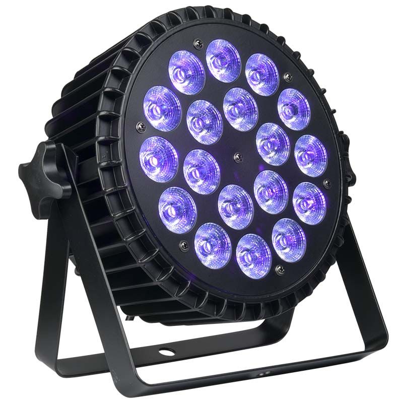 LIGHT4ME ALU HEXA PAR 18x10W RGBWA-UV reflektor sceniczny LED