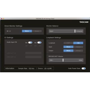 Tascam US-1x2HR - interfejs audio USB