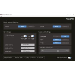 Tascam US-2x2HR - Interfejs USB audio/MIDI