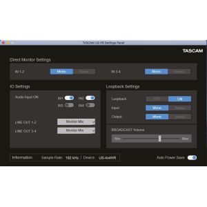 Tascam US-2x2HR - Interfejs USB audio/MIDI